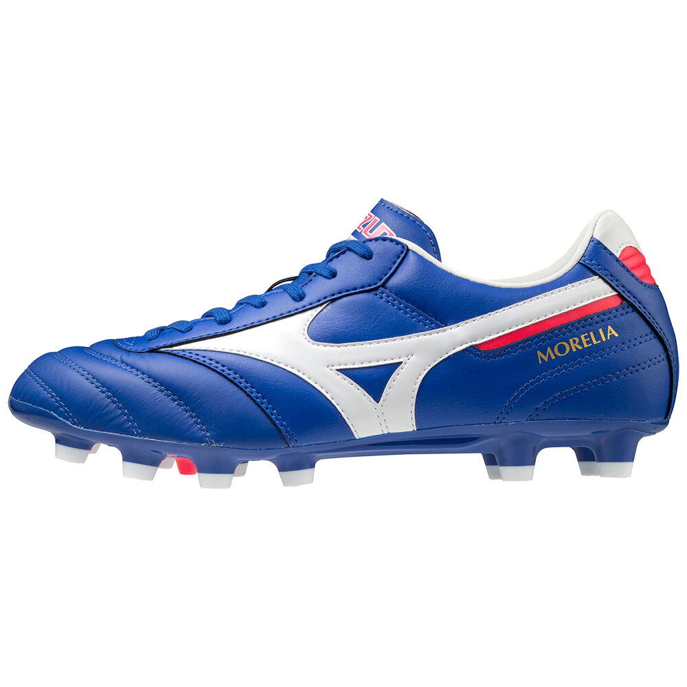 Mizuno Morelia II Pro Férfi Focicipő Kék/Fehér CSN759462